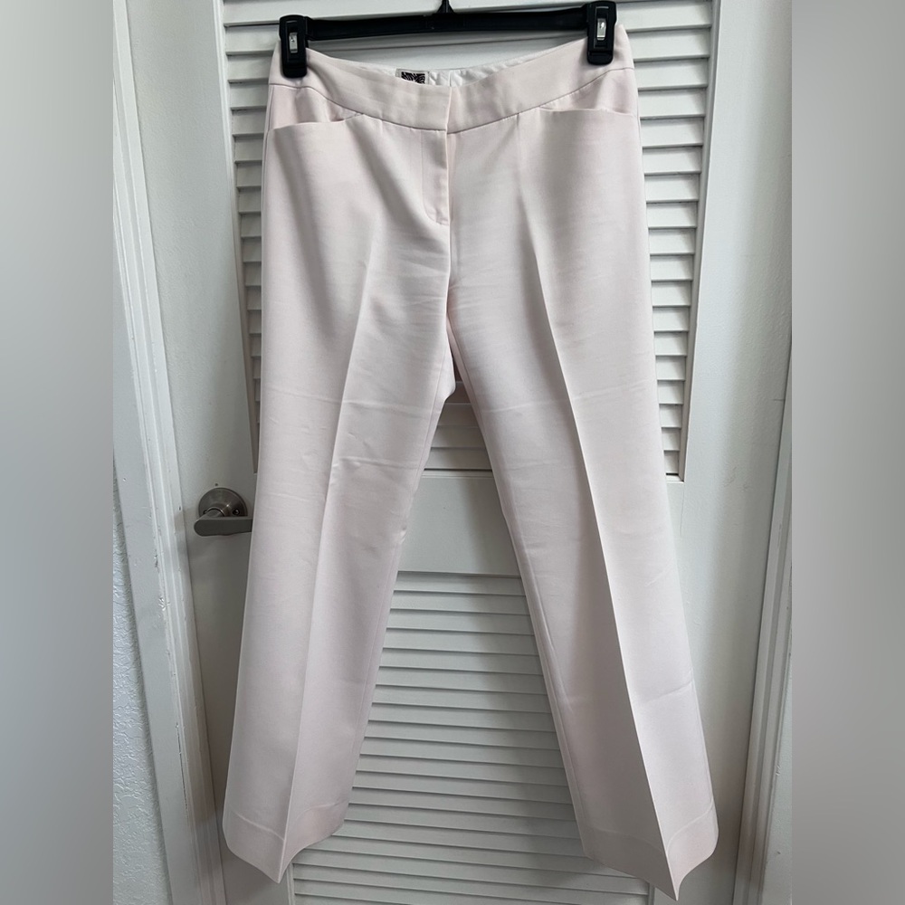 Anne Klein, women’s Elegant Cream Women's Pants in a size 2p